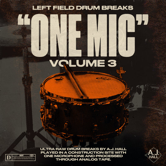 ONE MIC VOL. 3! EXTRA RAW DRUM BREAKS WITH MATCHING KICK MIDI & MELODIC SAMPLES!